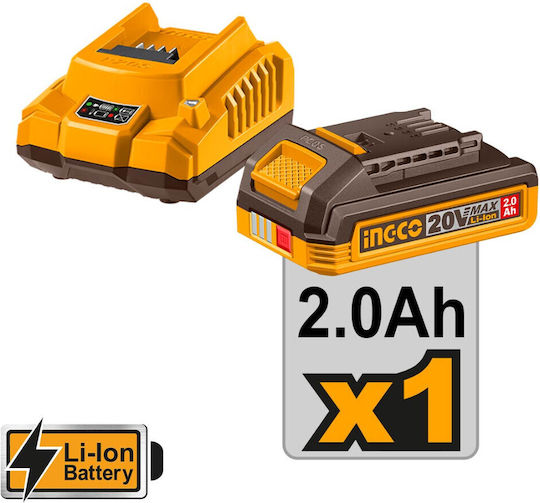 Ingco Grinder Mini 76mm Battery 1x2Ah
