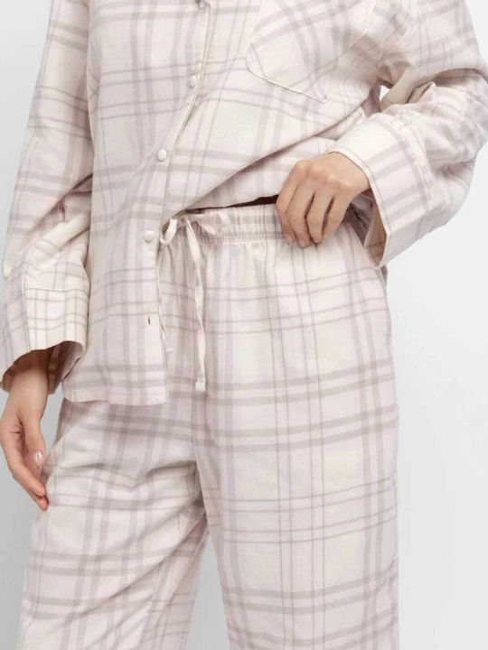Dorina Winter Damen Pyjama-Set Beige Dorina Winter Damen Pyjama-Set Beige