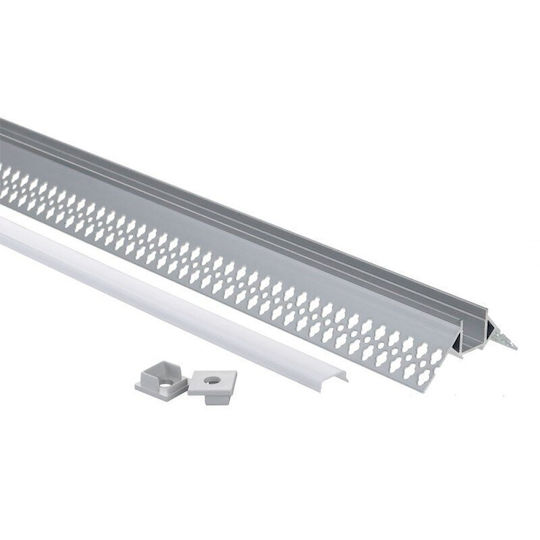Eurospot Προφίλ Αλουμινίου Ταινίας LED 200x5x2.2εκ.
