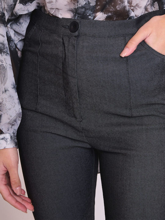 Women's Fabric Trousers Black