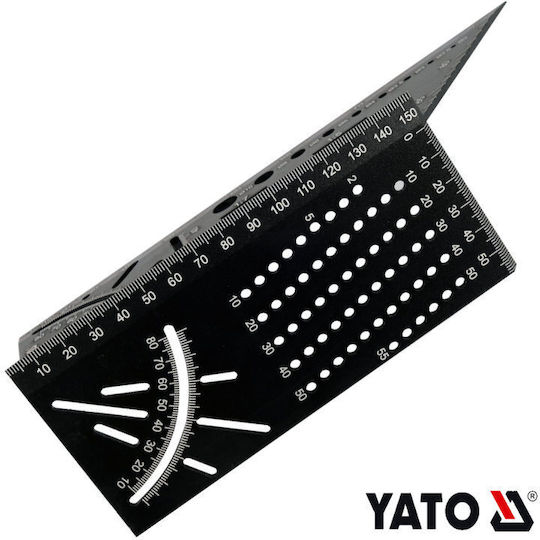 Yato Yato Winkelmesser Für Zimmerleute Aluminium Länge 21,5cm mit Winkelmesser
