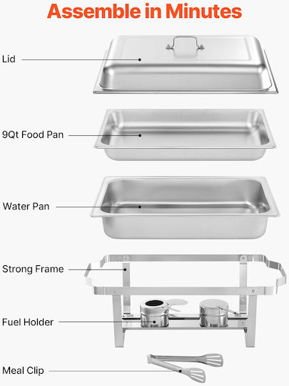Vevor Bain Marie Serving 9.91lt