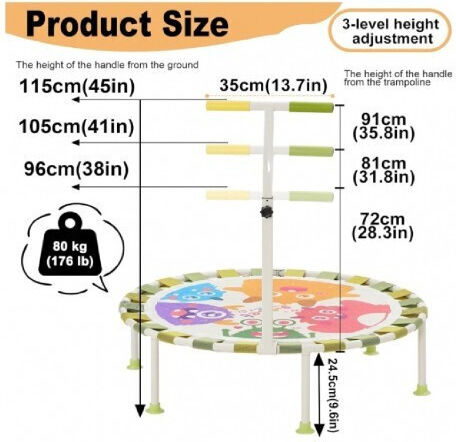 Lazarid Trampolin Kinder Durchmesser 103cm