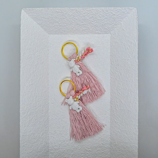 Afitechno Amulet De Botez Breloc Roz 50 Bucăți A110