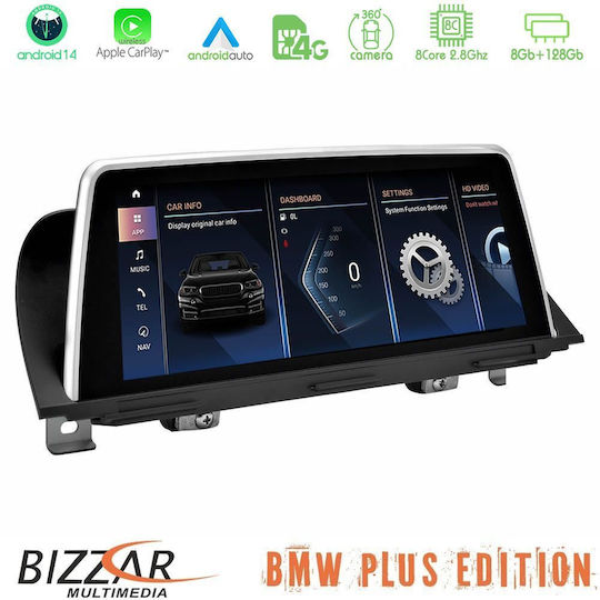 Bizzar Car Audio System for BMW Series 5 (F10) / Series 5 / F10 / F11 / Series 5 (F07) 2010 – 2012 (Bluetooth/USB/AUX/WiFi/GPS/Apple-Carplay/Android-Auto/CD) with Touch Screen 10.25"