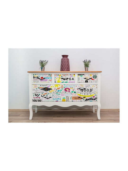 Autocolant Mat Dulapuri Mobilier Bucătărie Vegan Model 100x50 Cm