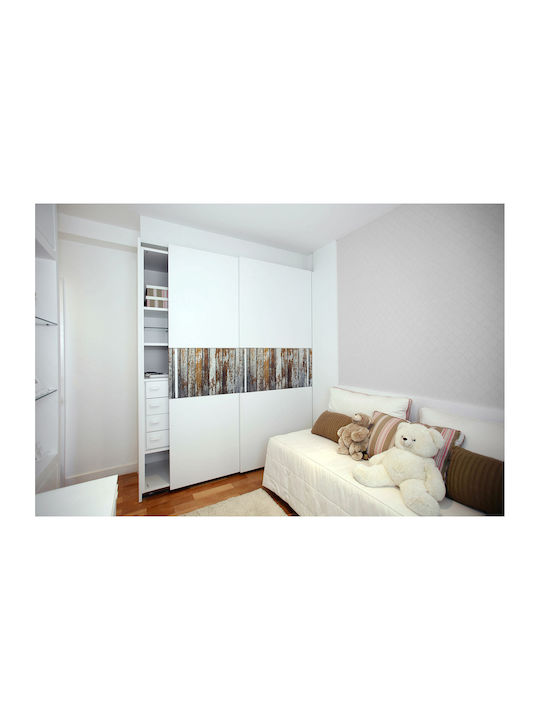 Autocolant Mat Dulapuri Mobilă Scânduri Vechi Uzate 100x50 Cm