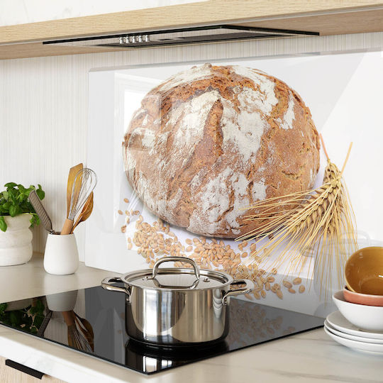 Wandsticker & Wandgemälde Küchenarbeitsplatten Abdeckung Gehärtetes Glas Brot Weizen 80x52 cm Wandsticker & Wandgemälde Küchenarbeitsplatten Abdeckung Gehärtetes Glas Brot Weizen 80x52 cm