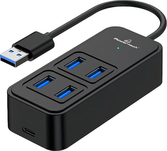 Powertech Hub 4 Θυρών USB 3.2 με σύνδεση USB-A