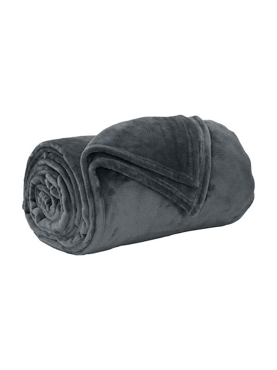 vidaXL vidaXL Fleece Decke Übergröße 240x270cm Dunkelgrau