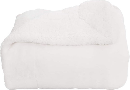 vidaXL Fleece Decke Übergröße 220x240cm Weiß