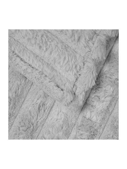 vidaXL Fleecedecke King Size 270x240cm Grau