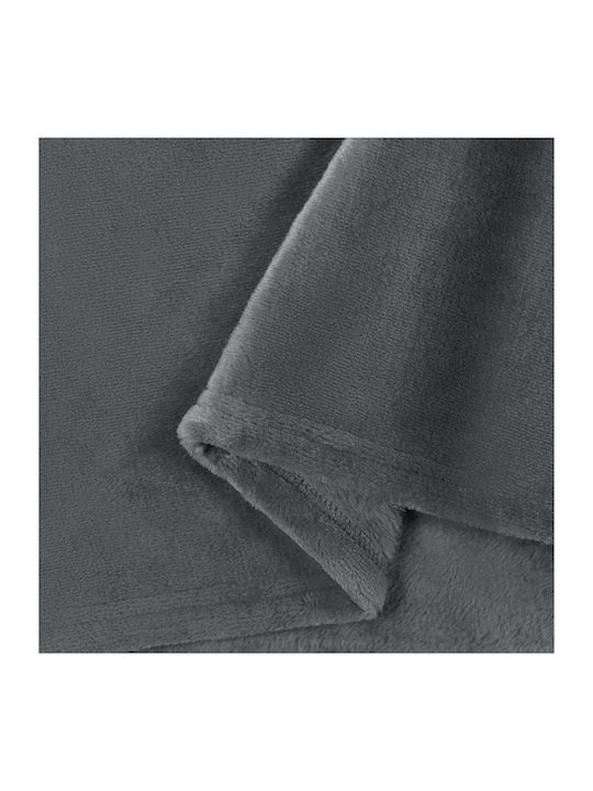 vidaXL vidaXL Fleece Decke Couch 130x150cm Dunkelgrau