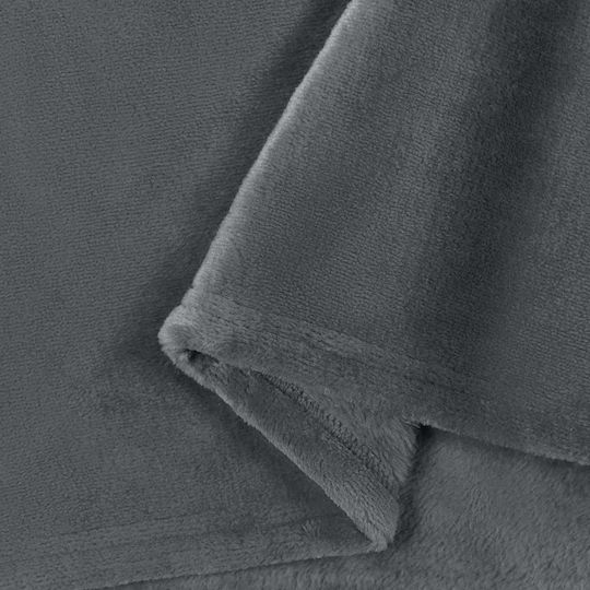 vidaXL Fleece Blanket Couch 130x150cm Dark Grey