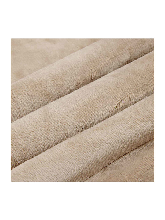 vidaXL Fleece-Decke Übergröße 220x240cm Beigefarbe