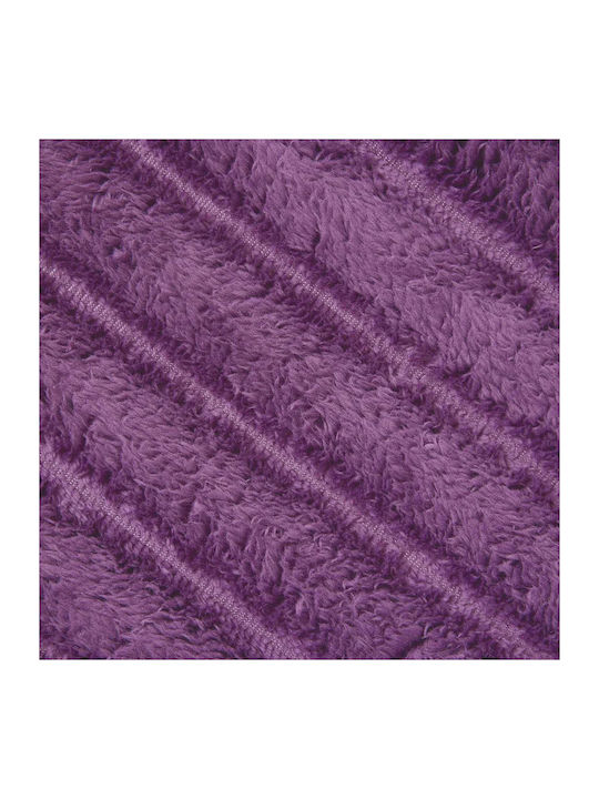vidaXL Pătură Polar Fleece Simplă 150x130cm Violet