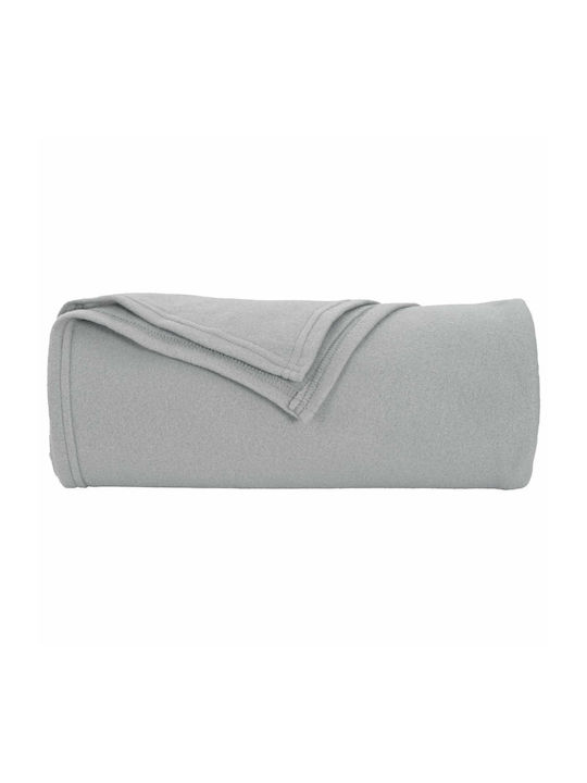 vidaXL Fleece Decke King Size 270x240cm Grau