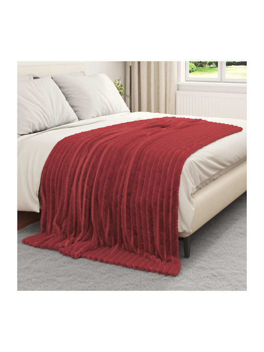 vidaXL Одеяло Флийс Двойно 200x150см. Mint, Red