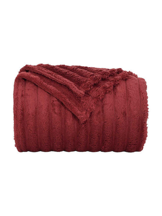 vidaXL Одеяло Флийс Единично 150x130см. Mint, Red