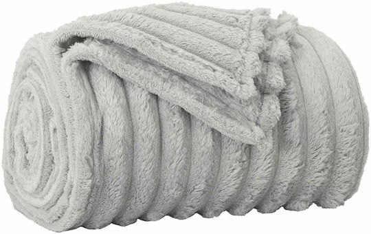 vidaXL Κουβέρτα Fleece Διπλή 200x150εκ. Γκρι