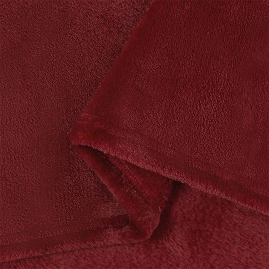 vidaXL Armchair Throw Fleece 130x150cm Turquoise Red
