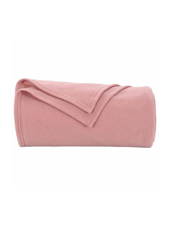 vidaXL Ριχτάρι Πολυθρόνας Fleece 240x220εκ. Ροζ