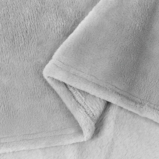 vidaXL Decken & Couchdecken Sesselüberwurf Fleece 150x200cm Grau