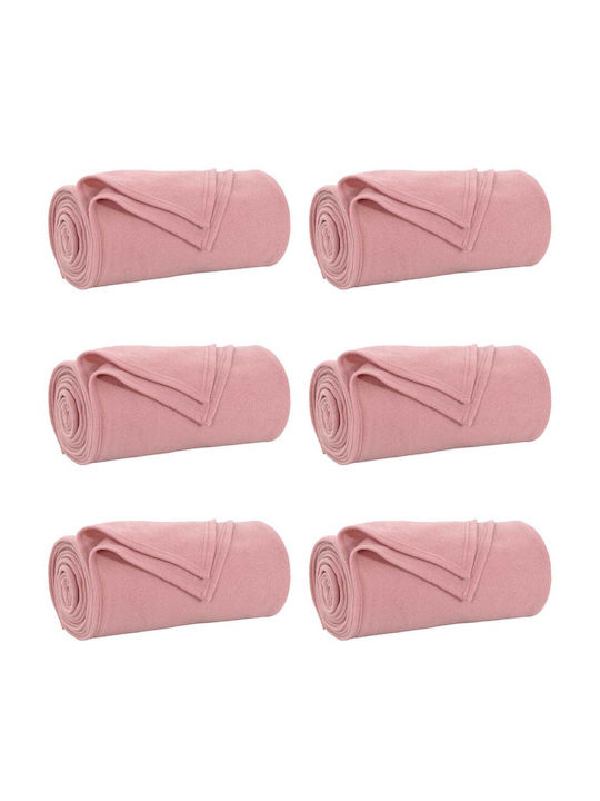 vidaXL vidaXL Sofa Throw 2 Seater Fleece 270x240cm Pink