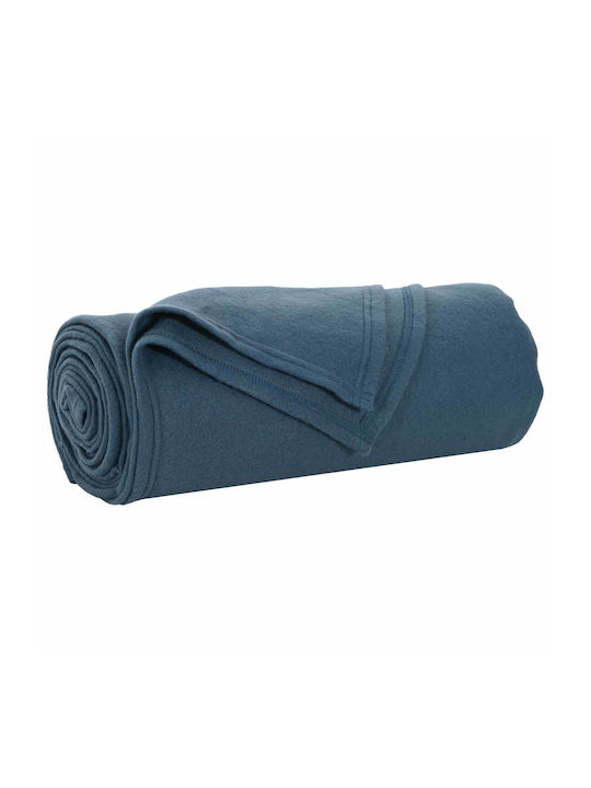 vidaXL Decken & Couchdecken Sesselüberwurf Fleece 170x130cm Dunkelblau