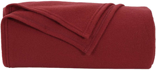 vidaXL Ριχτάρι Πολυθρόνας Fleece 200x150εκ. Βεραμάν Κόκκινο