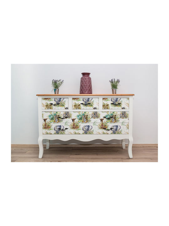 Autocolant Mat Decorare Cameră Leu Girafă Zebră Elefant 100x50 Cm
