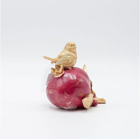 Eurolamp Tabletop Lucky Charm Pomegranate Burgundy 11x11.5cm 1pcs