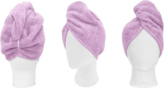 Πετσέτα Μαλλιών Turban Art 3409 Λιλά Beauty Home