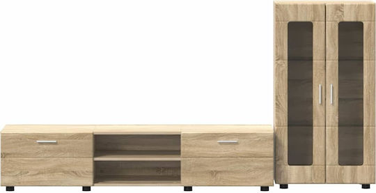 Living Room TV Unit Oak Sonoma M150xW39xH30cm