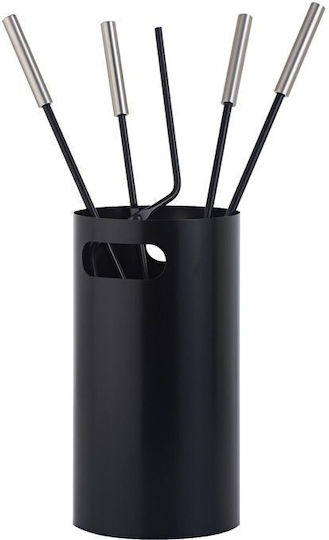 Zogometal Fireplace Tool Set with Bucket Olive coffee