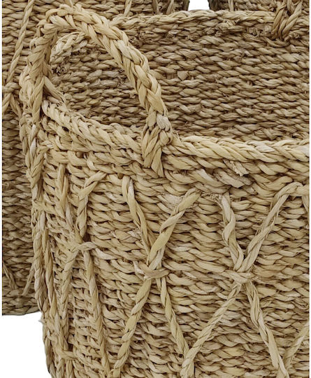 Almar Καλαθι Λαβες Set 3τμχ Seagrass Φυσικο D36 32 28xh30 27 25cm 1τμχ