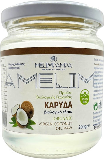 MeliMpampa Organic Virgin Coconut Oil Cold Depression 200gr