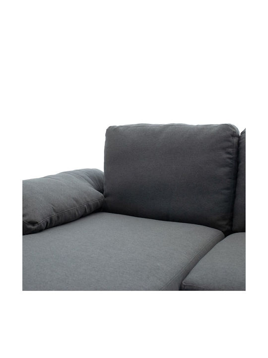 Cohen Corner Couch with Right Corner Anthracite 240x159x83 cm