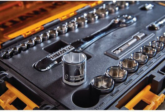 DEWALT Set de chei tubulare și clichet 34buc