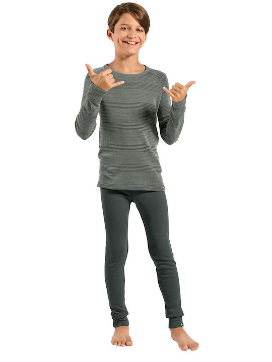 Active Warm Eco Детско Термобельо Комплект Каки