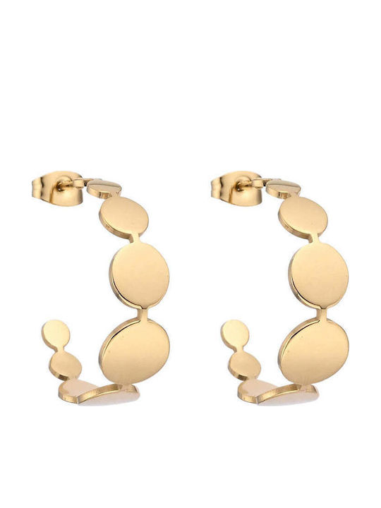 Asimi Body Piercing Single Earring made of Steel Gold Plated