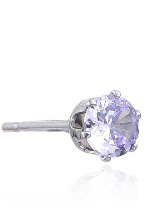 Asimi Body Piercing Σκουλαρίκια από Ατσάλι με Πέτρες