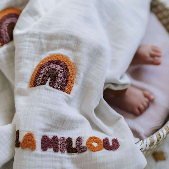 La Millou Blanket Nursery Swaddling Blankets Brown 90x100cm