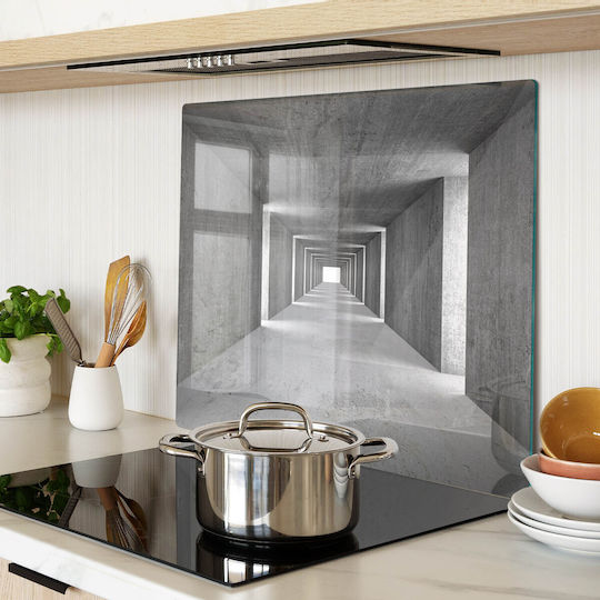 Glas Schneidebrett Küchenarbeitsplatte Dekorative Schutzplatte Beton 60x52 cm Glas Schneidebrett Küchenarbeitsplatte Dekorative Schutzplatte Beton 60x52 cm