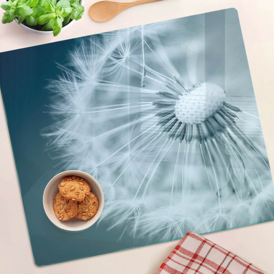 Glass Kitchen Board Protection Decoration Taraxacum 60x52 Cm