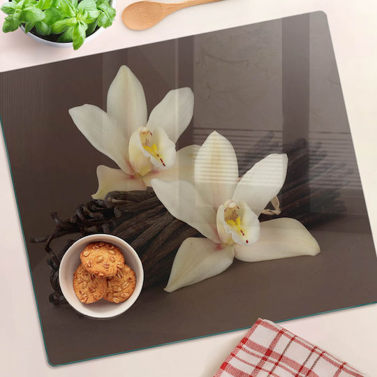 Protecție Pentru Blat Sticlă Călită Capsulă Vanilie 60x52 Cm