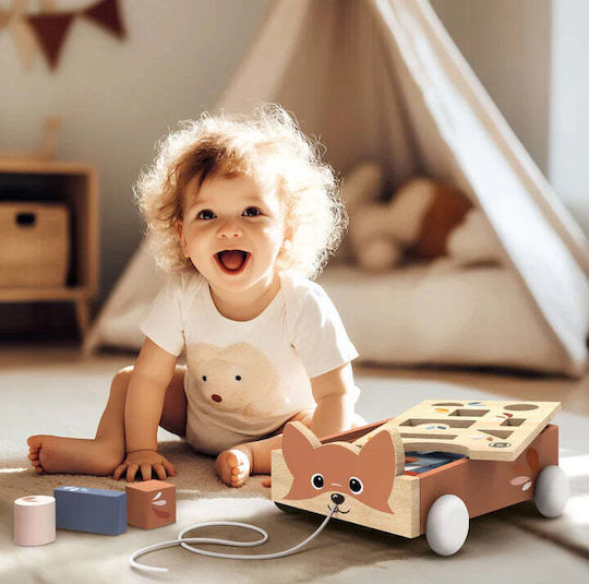 Speedy Monkey Pull-Along Toy made of Wood