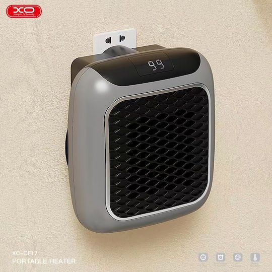 XO Керамичен Вентилаторен нагревател Стая За под Сив 400W
