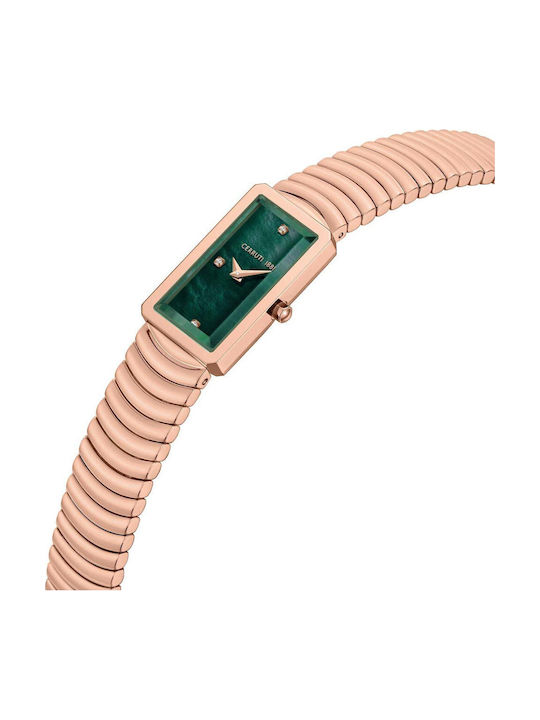 Cerruti Crystals Ceas de Damă cu Rose Gold Brățară Metalică