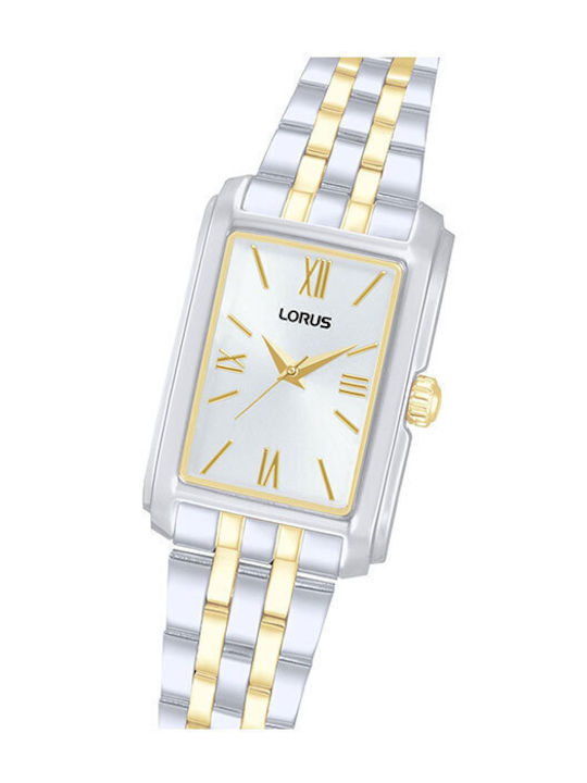 Lorus Γυναικείο Ρολόι 23.9mm Μπαταρίας με Λευκό Μεταλλικό Μπρασελέ